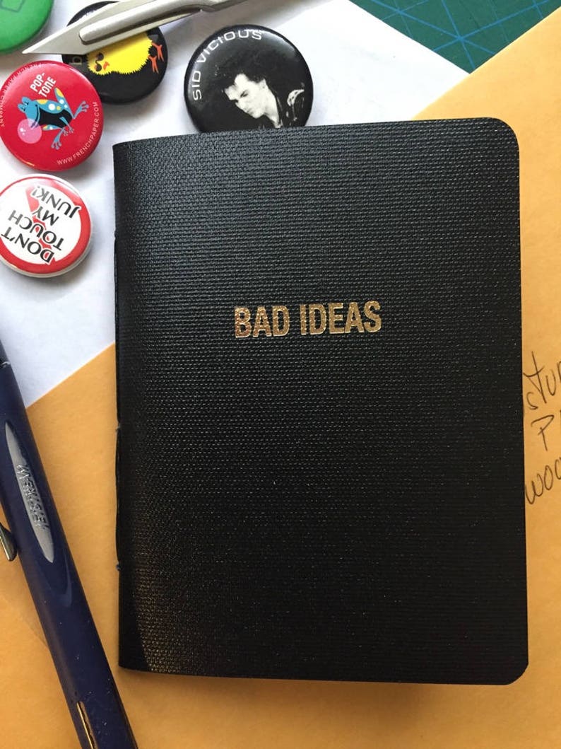 BAD IDEAS-notebook/journal/sketchbook image 1