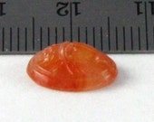14x10 mm Cherry Brand Glass Scarab NOS