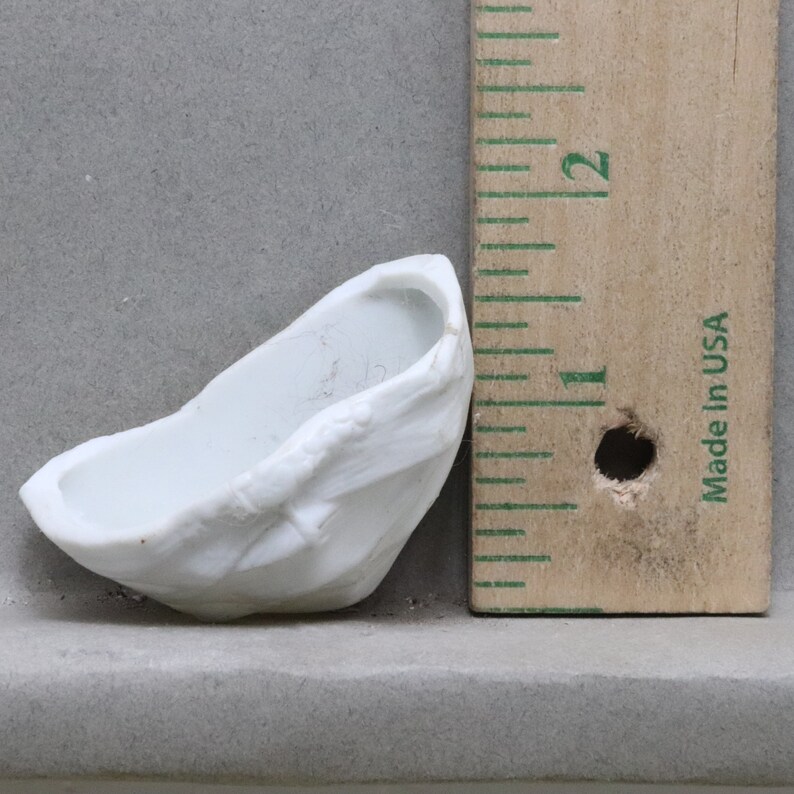 Vintage Antique Excavated German Porcelain Bisque Ceramic Holy Water Font 1880 Oscarcrow