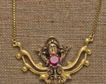 Victorian Fantasy Necklace Steampunk Mixed Metal