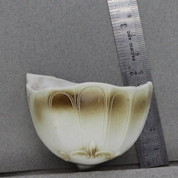Antique Victorian Porcelain Vintage Excavated German Holy Water Font Fragment 1860-1890 Oscarcrow