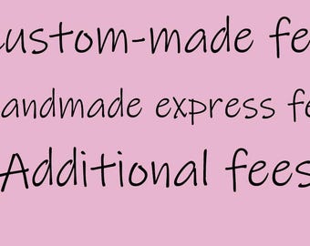 Private customization, creating a "gap-filling" checklist, additional alteration fees and Manual Rush Customization Fee