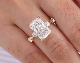 IGI 認定 5 カラット F/VS1 ラディアント カット ラボ グロウン