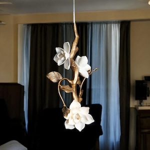 Hand-Forged Iron Branch Chandelier - Rustic Nordic Ceiling Light
