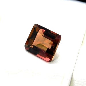 Natural Pink Tourmaline Gemstone: Emerald Cut, 1.20 Carat, Mozambique