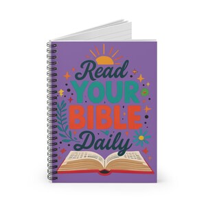 Inspirational Spiral Notebook - Christian Gift, Bible Study Journal, Daily Affirmation Notebook, Faith-Based Stationery, Encouragement