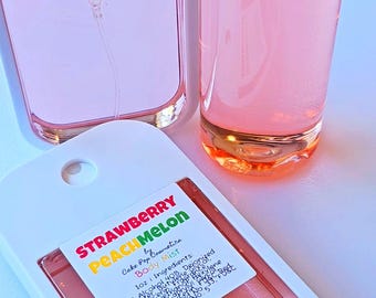 Strawberry Peach Melon Body Mist | Fine Frangrance Mist | Travel | Perfume | Hair | Body | Super Strong | Refreshing After Shower Body Mist