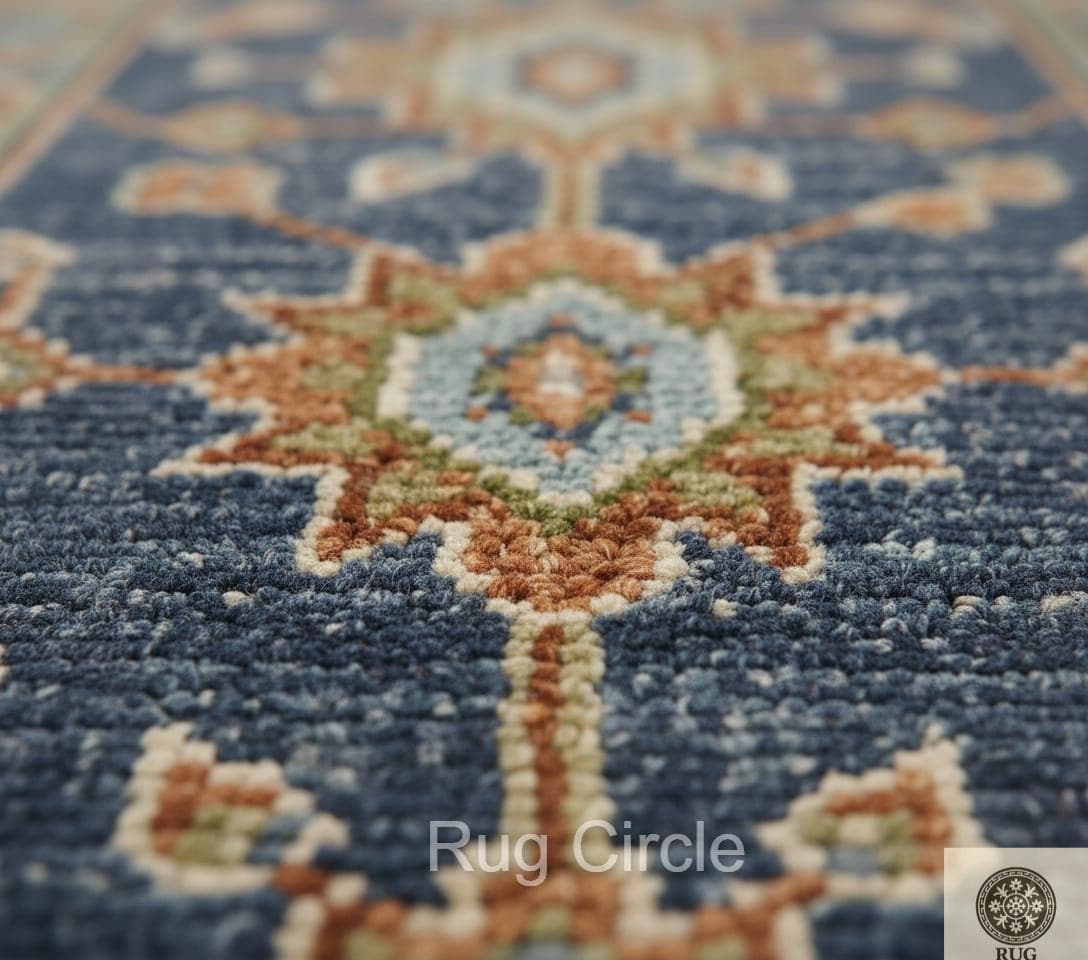 Deep Navy Blue Oushak Area Rug - Hand-knotted Wool | 4x6, 5x7, 7x10 ...