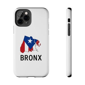 Capa de celular resistente Bronx Pride, capa de celular durável, presente para nova-iorquinos, acessório de celular exclusivo, lembrança de Nova York, orgulho estadual