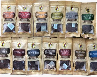 Buc-ee’s World Famous Beef Jerky 4 oz | Assorted Flavors | Texas Made Snack