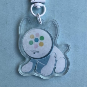 iCat Keychain 2” White iCat Frutiger Aero