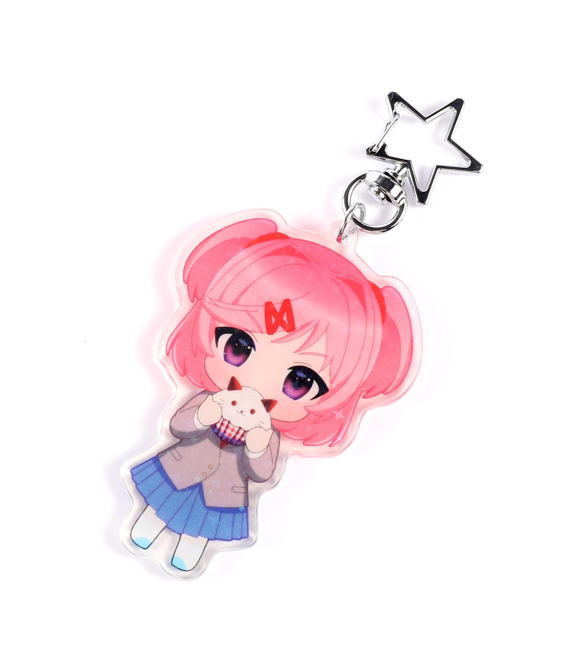 DDLC Natsuki Keychain 3” Doki Doki Literature Club - Etsy