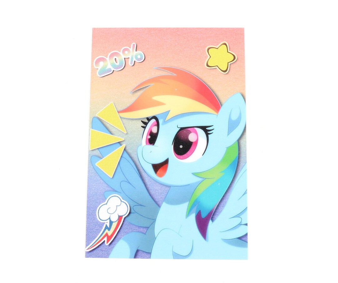 Rainbow Dash Art Print My Little Pony Friendship is Magic (4x6 Inches ...