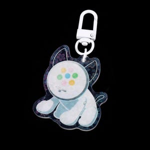 iCat Schlüsselanhänger 5 cm Weiss iCat Frutiger Aero