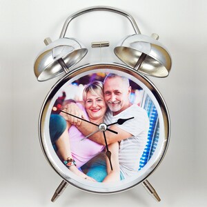 Réveil mécanique à double cloche sans bruit Bleu, Montre, Top Prix