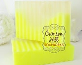 HONEY SOAP - large 5.5 oz, Nectarine & Honey Scent, shea butter, mango butter, cocoa butter, vegan, natural, handmade, gift, bath