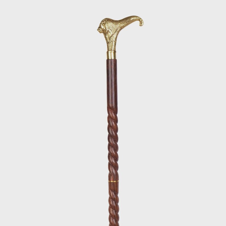 Lion Brass Handle - Lightweight 36-inch Stick - Canes for Men, Women ...