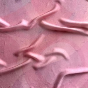 Silk square scarf | Pink and pink | Spring to come