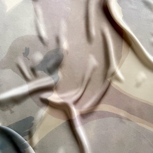 Silk square scarf | Birds soaring | The feeling of the wind