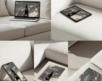 Albor Mockup Collection | Minimalist Branding Mockups | Laptop, iPad, iPhone, Magazines | Bundle