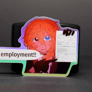 Chuuya “find employment” stickers
