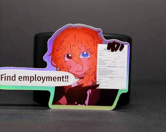 Pegatinas de Chuuya para "encontrar empleo"