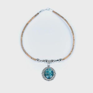 Portuguese Tile Cork Necklace