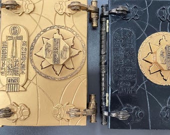 Caja de resina del Libro de los Muertos, llave de Hamunaptra, accesorio de la momia