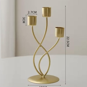 Modern Wall Candle Holder – Black or Gold Metal Sconce | Minimalist Wall Decor for Living Room, Bedroom or Hallway
