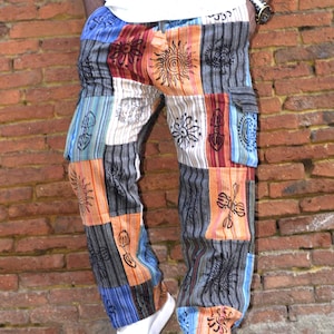 Hippie Patchwork Trouser/Pants Men Women | Handmade Yoga Festival Heram Pants Gift for Him Her