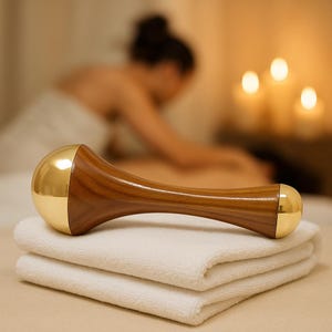Ayurvedic Kansa Wand 2in1 Face, Foot, Body and Marma Trigger Point Massage Therapy Tool