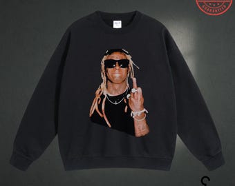 Lil Wayne Middle Finger Sweatshirt Lil WAYNE Tour 2025 North America Tour Lil Wayne Sweatshirt Lil Wayne Merch Music Lover Gift Hip Hop Fans