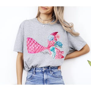 Mermaid Graphic T-Shirt: Ocean Lover Summer Tee