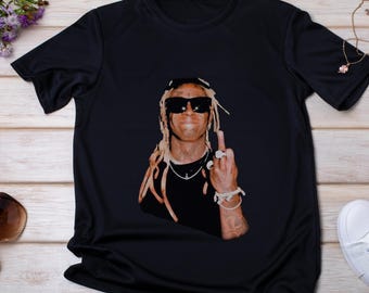 Lil Wayne Middle Finger shirt Lil WAYNE Tour 2025 North America Tour Lil Wayne  T-Shirt Lil Wayne Merch Music Lover Gift Shirt Hip Hop Fans