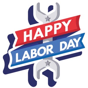 Happy Labor Day SVG PNG File, American Labor Anniversary Sublimation, USA Flag Color Design, American Worker Digital File