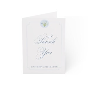 Cartes de voeux élégantes personnalisées muguet - Lot de 1, 10, 30 ou 50 pièces, notes manuscrites, mariage, étiquettes cadeaux, faire-part