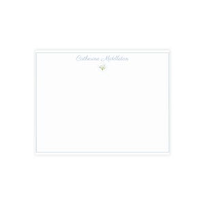 Conjunto de papelaria, cartões postais personalizados Lily of the Valley - envelopes incluídos, pacote de papelaria, cartões florais, presente para amigo por correspondência, primavera