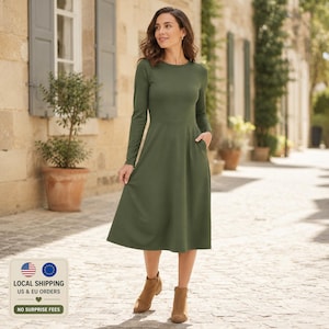 green long sleeve dress uk RCT-Kriz-202529