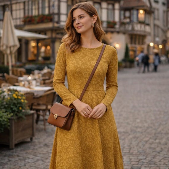 green emerald velvet dress Cathy Yellow Fit and Flare Dress  The Summer House