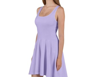 lavender skater dresses Lilac LAVENDER Women's Classic Swing Skater Dress Casual Work Party  Cocktail Dresses