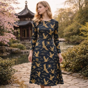 Crane Dress - Etsy Crane Dress - Etsy