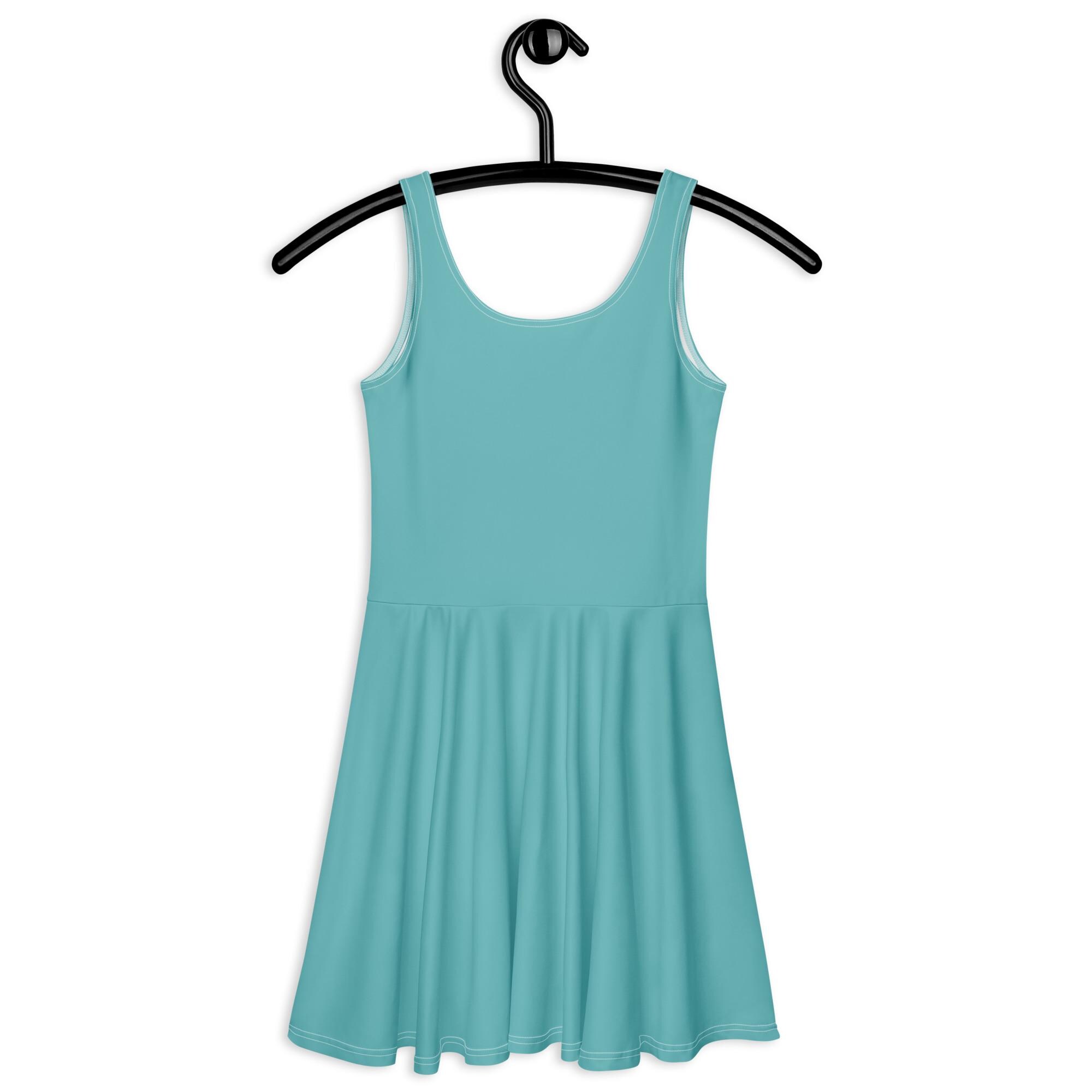 turquoise skater dress Cute Turquoise Dress - Mini Skater Dress - Sleeveless Mini Dress