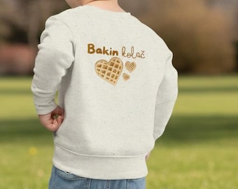 Suéter unisex serbio para niños pequeños, ropa balcánica para niños.