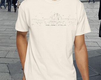 Milan Italy Shirt Duomo di Milano Italia Tee Eurosummer Comfortable Comfort Color Shirt Italian Architecture Tshirt Travel Souvenir Gift