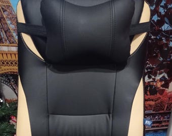 Cuscino personalizzato per il collo da ufficio, poggiatesta ergonomico, cuscino personalizzato per sedia da computer, regalo con supporto per il collo ricamato