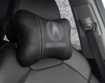 Set di 2 cuscini poggiatesta per auto: logo ricamato, cuscini personalizzati compatibili con MDX, RDX, TLX ecc., cuscino ergonomico di alta qualità per auto.