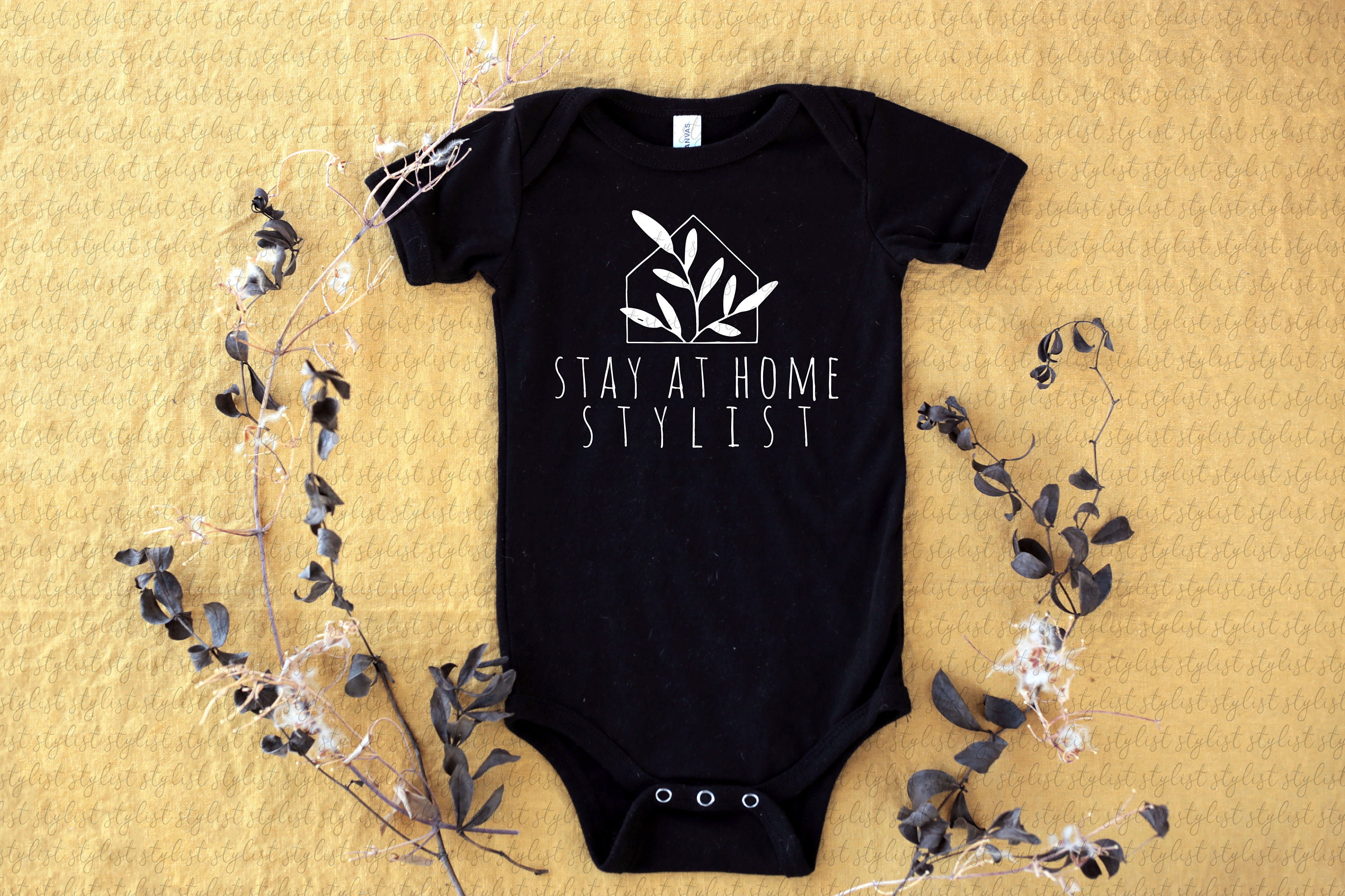 Bella Canvas 100b Black Bodysuit One Piece Mockup Baby Etsy