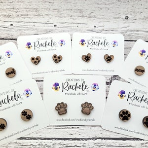 Oorknopjes pootafdruk, digitaal laserbestand, svg, Glowforge-snijbestand, gegraveerd pootontwerp, oorbellen voor dierenliefhebbers, ontwerp lasersnijder