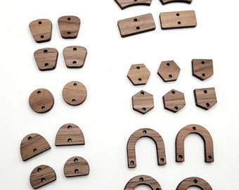 12 Earring Connector shapes File, digital laser file, svg, Glowforge cut file |Jewelry making files | Earring Files