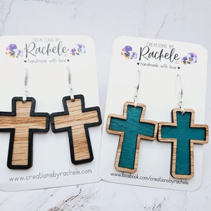 Kreuz gerahmte Ohrring-Datei, baumeln digitale Laser-Datei, svg, Glowforge cut-Datei, christliche Ohrringe, Osterfrühling SVG, Geschenk für Mama